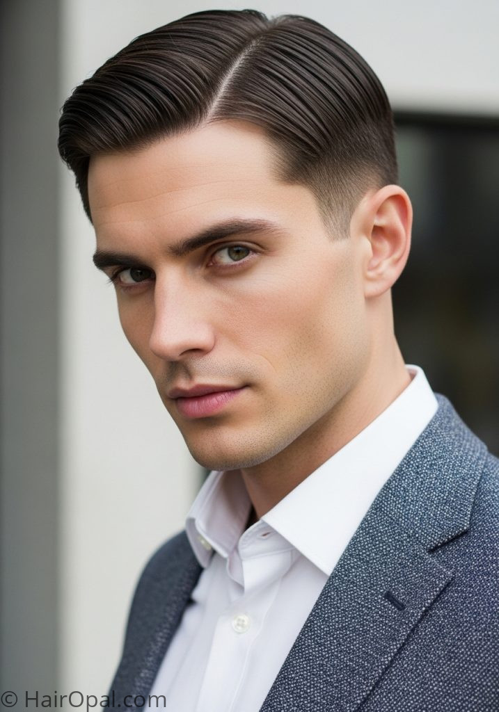 Man with clean medium cut oval face medium haircuts for oval face shape men hairstyles