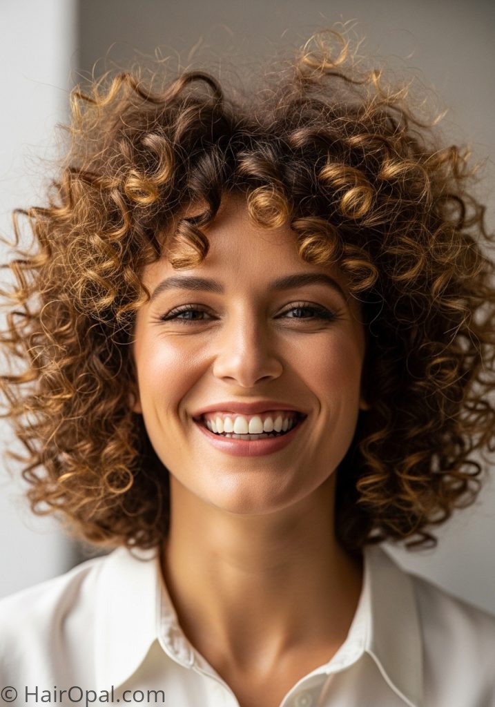  Woman with natural curly hair haircuts for over 60 older women medium length curly