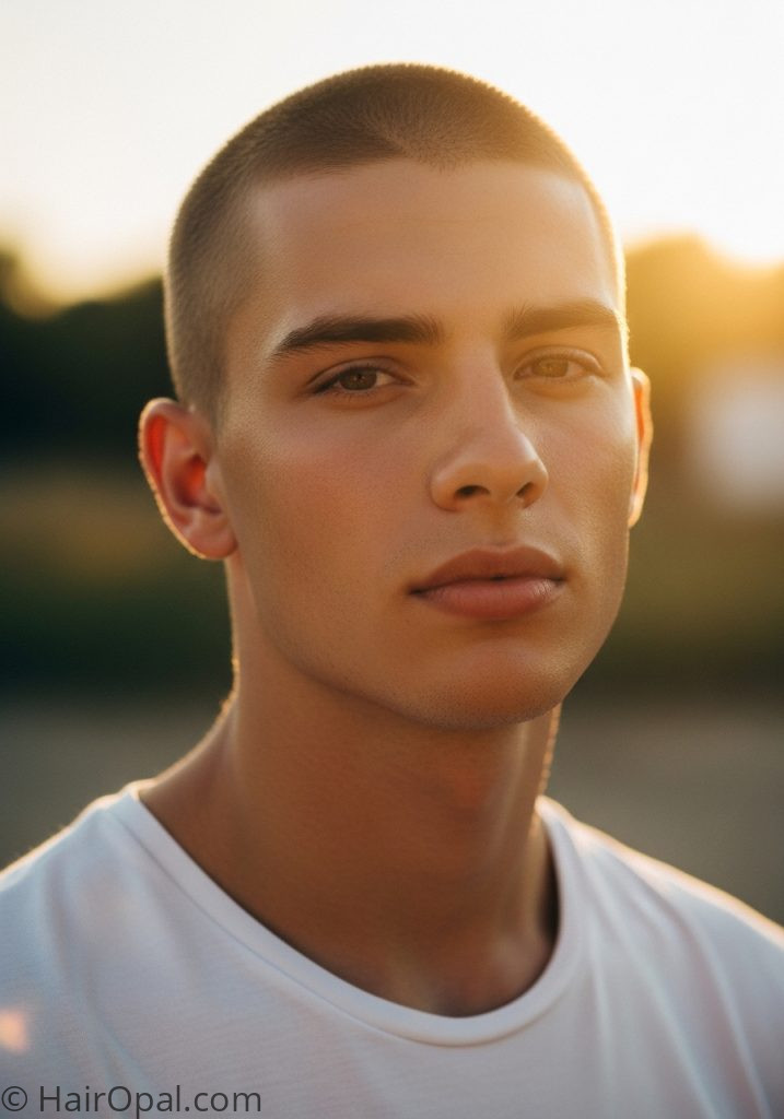 Man with buzz cut mens hair styles short simple 2026