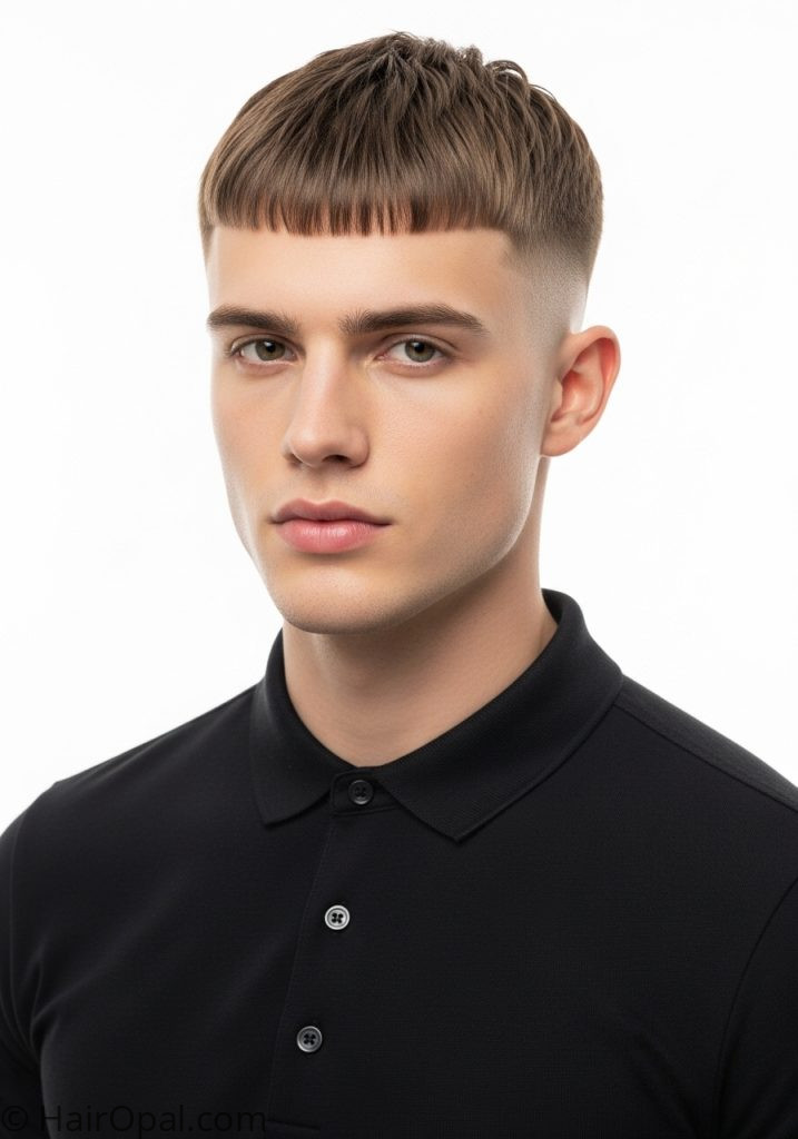  Man with French crop skin fade mens hair styles short 2026