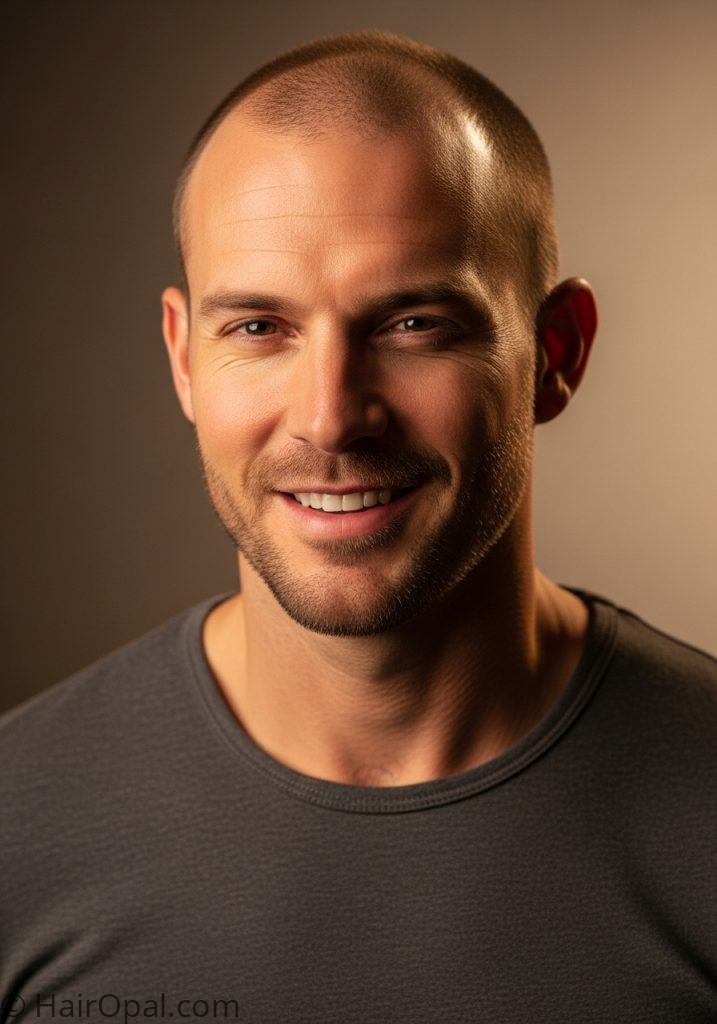 Man with short cut receding hairline mens short hairstyles receding hairline