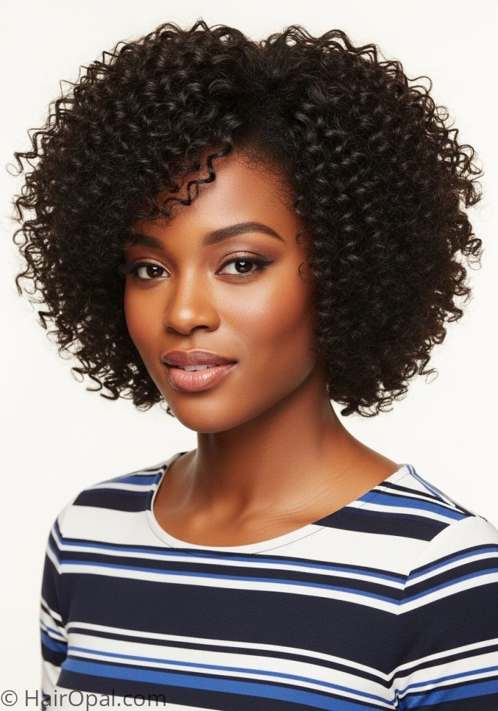 Black woman with natural curly bob natural hairstyles for black women short curly