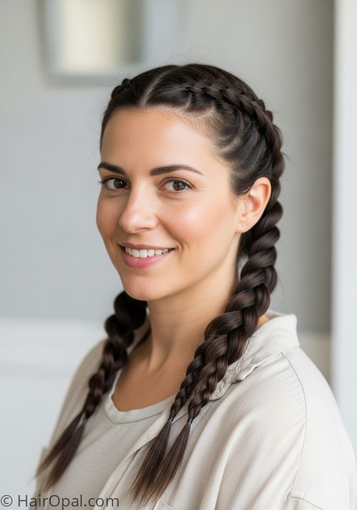  Woman with Rumi hairstyle tutorial easy no extensions natural hair medium length