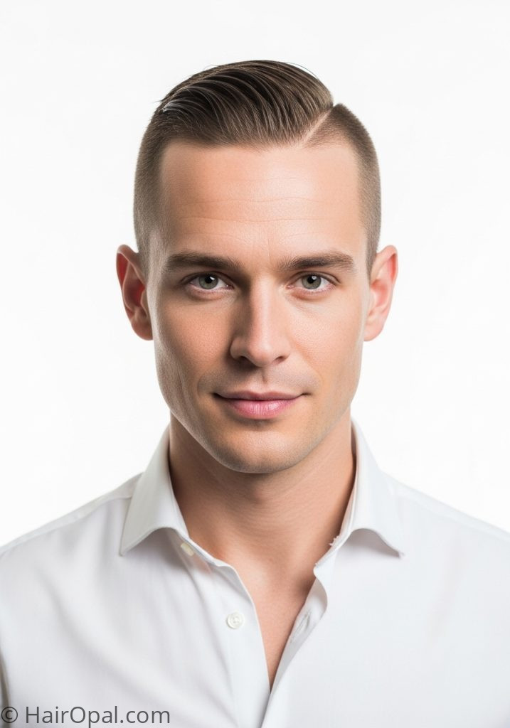 Man with short slick back cut slick back hairstyles short hair men for men easy