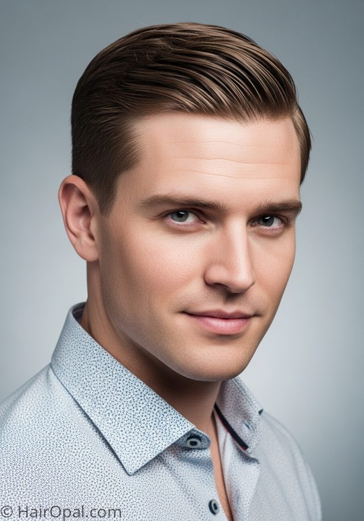 Man with side part taper summer hairstyles men simple