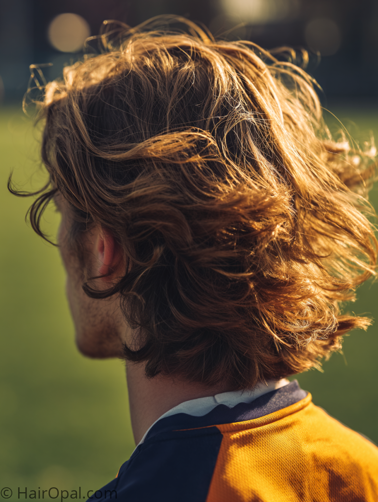 bro flow hairstyle men classic athletic flipping ends