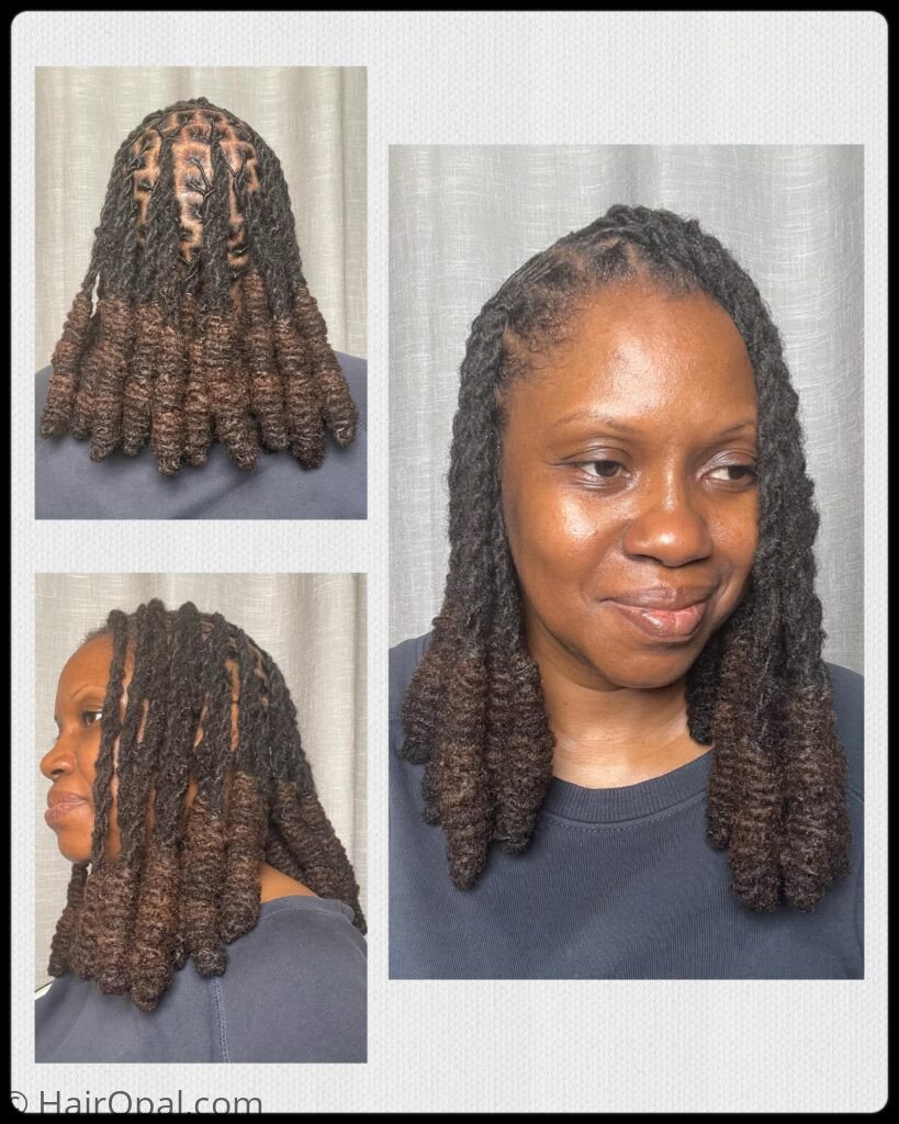 Black girl with two-strand twists as a back to school natural hairstyle