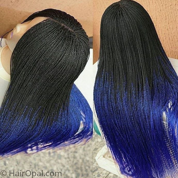 Black teen with a natural-looking protective wig styled for back to school