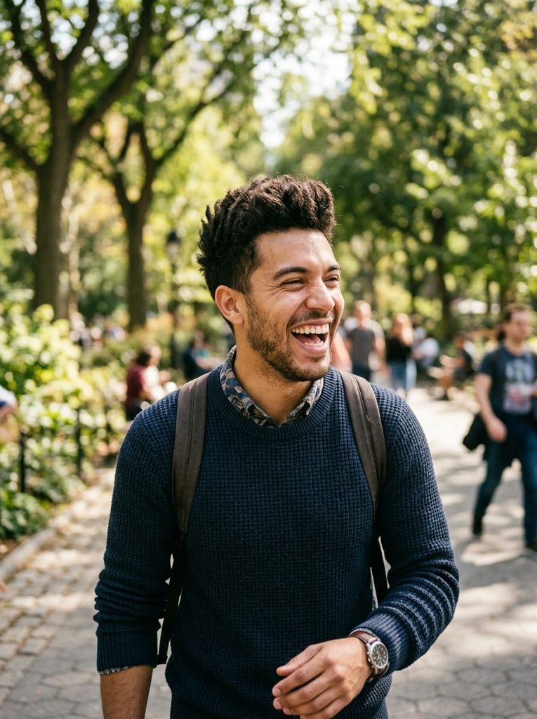 Man with a low maintenance textured crop for thick hair
