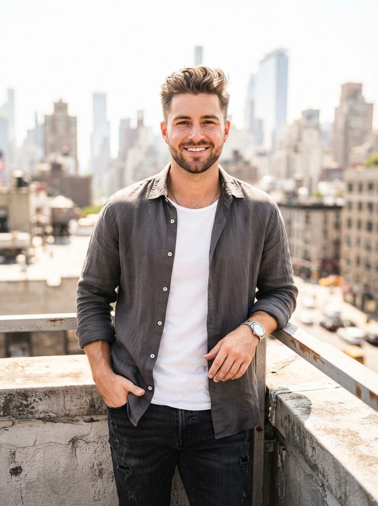 Trendy textured quiff hairstyle